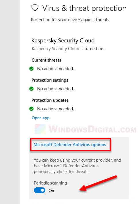 How to enable Windows Defender in Windows 11