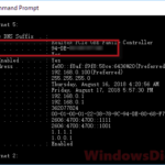 How to find MAC address on Windows 10 with CMD