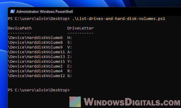 How to find device harddiskvolume Windows 11/10