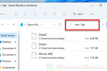 How to find huge files in Windows 11