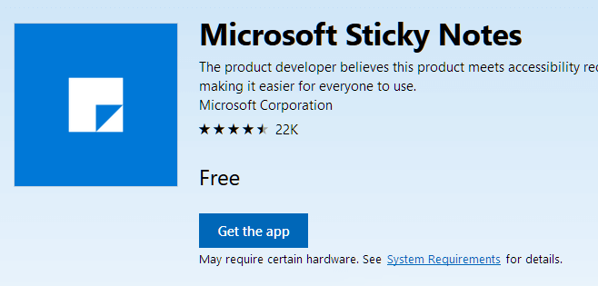 How to get sticky notes on Windows 10