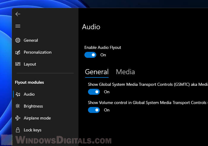 How to hide volume bar Windows 11