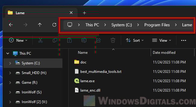 How to install LAME encoder in Windows 11