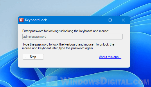 How to lock keyboard in Windows 11