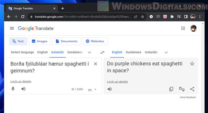 How to make Google Translate say funny things