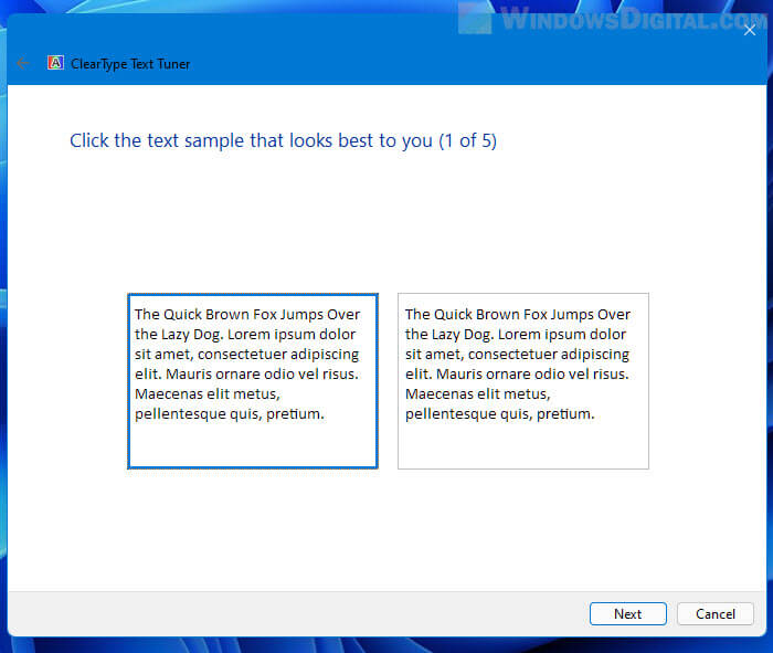 How to make text darker in Windows 11
