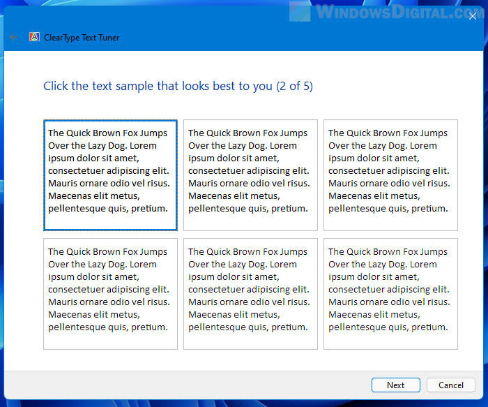 How to make text easier to read in Windows 11