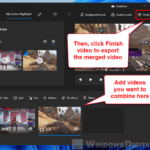 How to merge combine videos in Windows 11