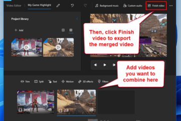 How to merge combine videos in Windows 11