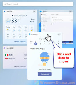 How to Add, Remove, Resize or Move Widgets in Windows 11