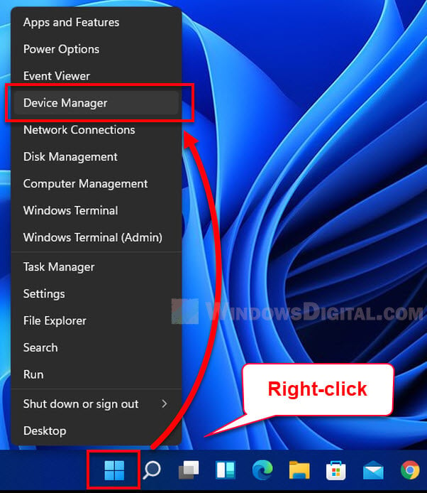 How to open Device Manager Windows 11