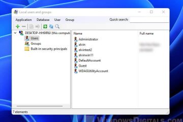 How to open Local Users and Groups in Windows 11 Home