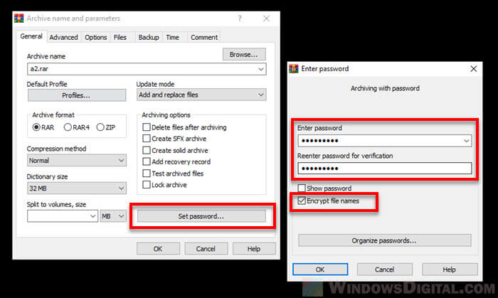 How to password protect a folder in Windows 10