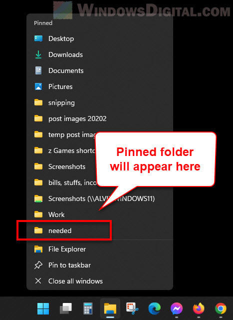How to Pin Folders to Taskbar in Windows 11