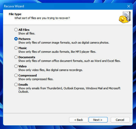 How to recover permanently deleted photos in Windows 11