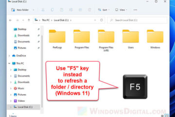 How to refresh folder in File Explorer Windows 11