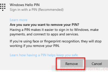 How to remove PIN login sign in from Windows 10 Startup