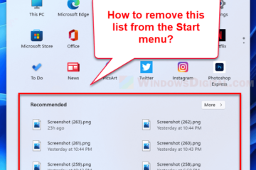 How to remove Recommended from Start menu Windows 11