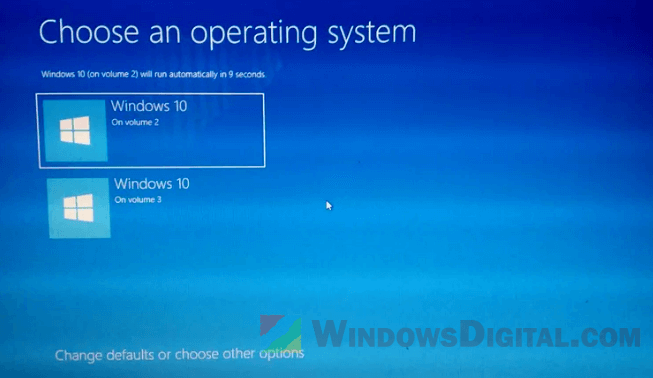 Remove "Choose an Operating System" in Windows 11/10