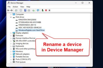 How to rename hardware in Device Manager on Windows 11 10