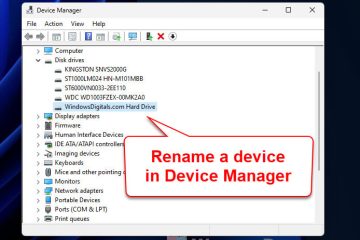 How to rename hardware in Device Manager on Windows 11 10