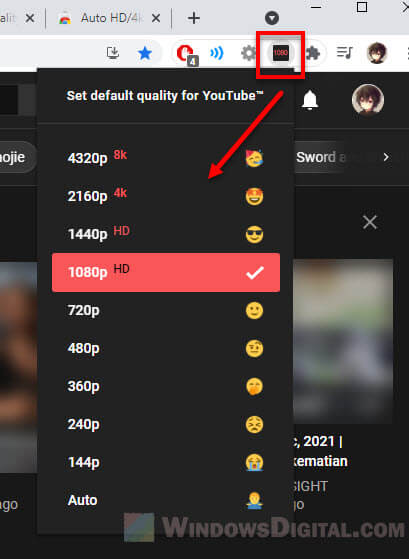 How to set YouTube to always play highest video quality