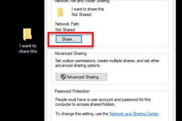 How to share a folder in Windows 10