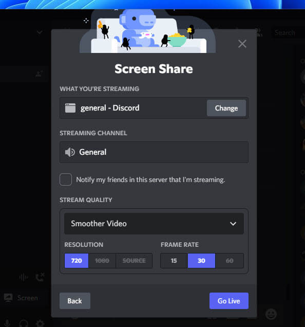 How to share screen using Discord on Windows 11