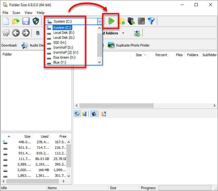 How to sort files and folders together by size in Windows 10