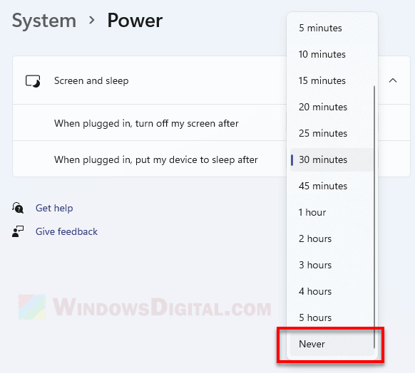 How to stop Windows 11 from sleeping