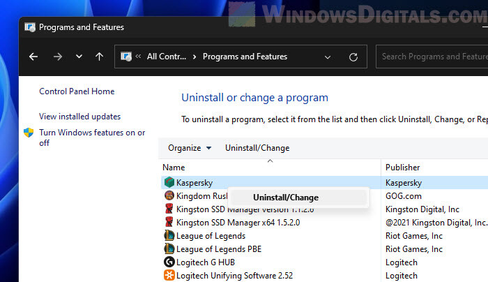 How to stop avp.exe process