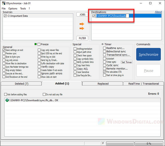 Sync Files Between Two Folders Or Computers In Windows 11 10