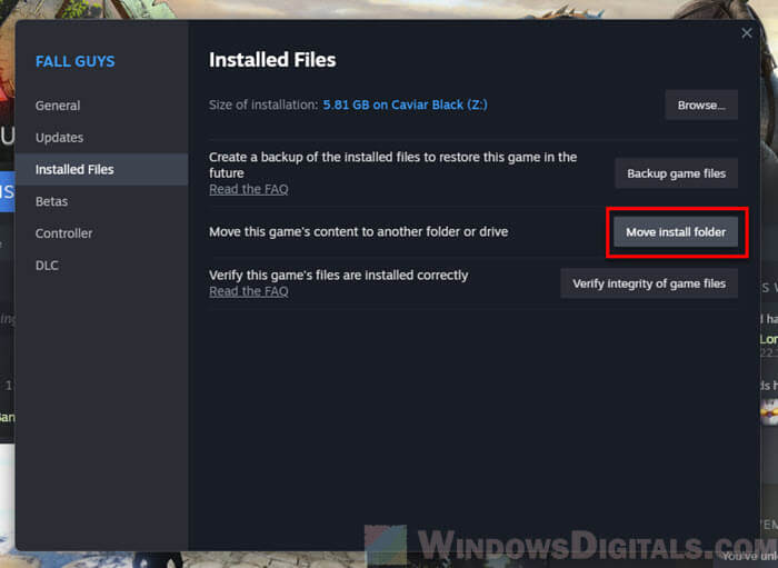 How to transfer existing Steam games to an external drive