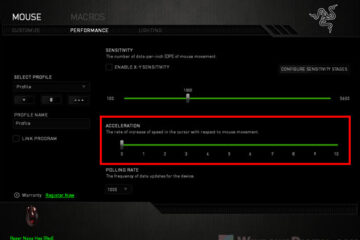 How to turn off mouse acceleration in Razer Synapse