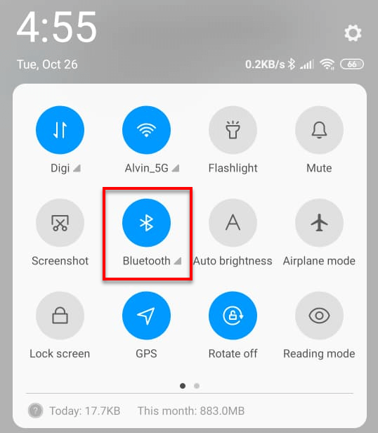 How to turn on Bluetooth on Android