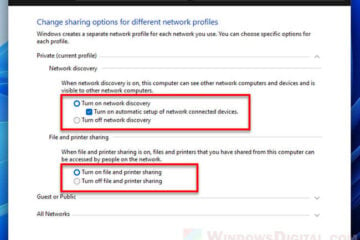 How to turn on network discovery and file sharing in Windows 11