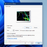 How to turn on screensaver in Windows 11