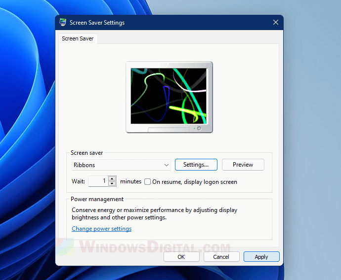 How to turn on screensaver in Windows 11