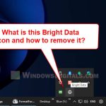 How to uninstall Bright Data in Taskbar