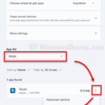 How to uninstall Skype on Windows 11