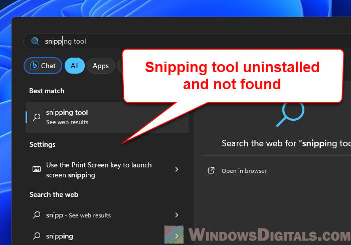 How to uninstall Snipping Tool in Windows 11 using PowerShell