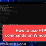 How to use FTP command line on Windows 11 CMD