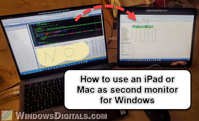How to use MacBook or iPad as Second Monitor for Windows