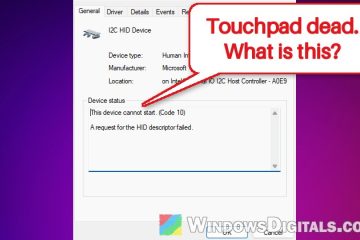 I2C HID Device Not Working (Code 10), Touchpad Dead on Windows 11