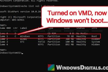 INACCESSIBLE_BOOT_DEVICE After Enabling VMD in BIOS, What to do?