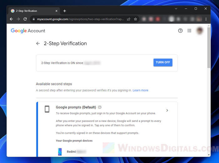 Implement two-factor authentication (2FA)