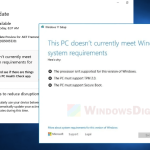 In-place Upgrade of Windows 11 on Unsupported Hardware