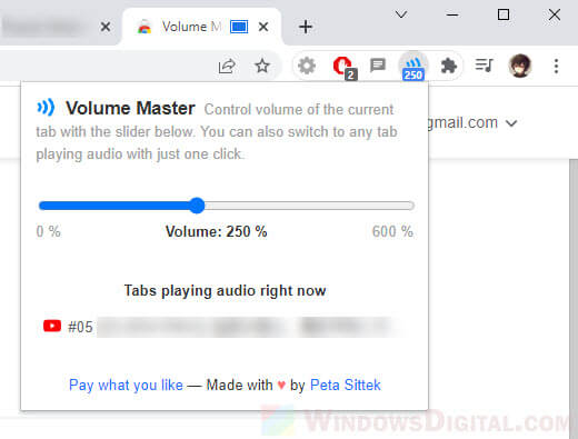 Increase volume above maximum Windows 11