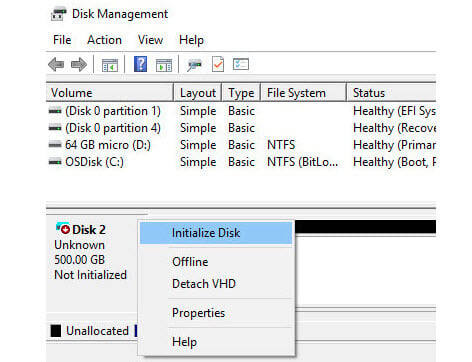 Initialize SSD before format