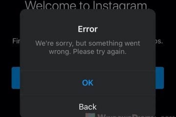 Instagram Something went wrong please try again